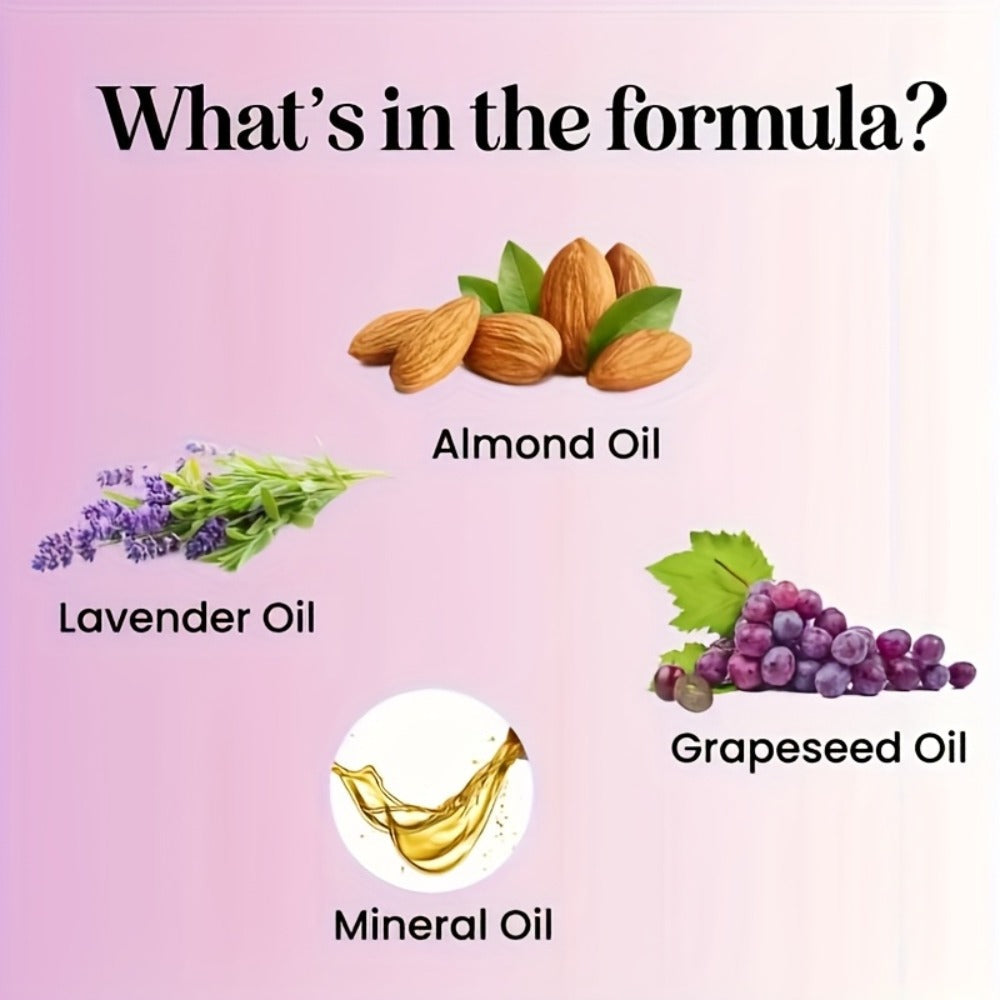 Body Massage Oil with Lavender, Nut Oil & Grapefruit - Deeply Moisturizing Aromatherapy Oil for Dry Skin, Relaxation & Nourishment, Lightweight Non-Greasy Formula for Women & Men