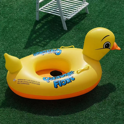 Inflatable Duck Pool Float with 2 Handles – Cute Animal Swim Ring for Kids & Adults, Durable PVC Summer Water Toy for Pool Lake Beach River Party, 1-Pack, 2-Pack or 4-Pack