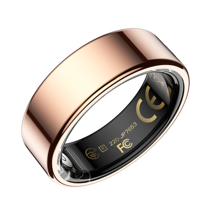 Smart Ring Health Fitness Tracker - Sleep Monitor Heart Rate Temperature Blood Pressure Pedometer Calorie Menstrual Cycle Tracker, Bluetooth 5.0 Compatible with iPhone Android, No Subscription Fee
