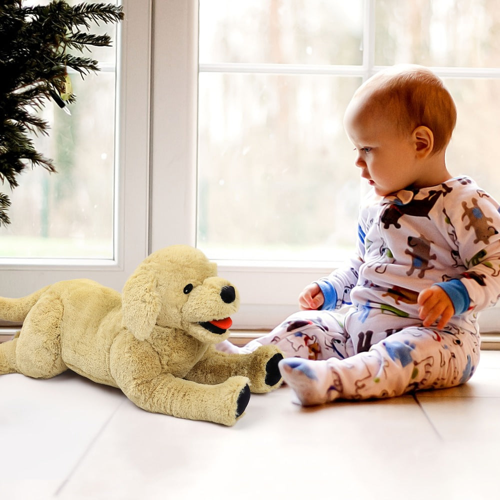 Golden Retriever Stuffed Animal 21 Inch Large Soft Plush Dog Toy Lifelike Puppy Doll Cuddly Huggable Gift for Kids Toddlers Dog Lovers Birthday Christmas
