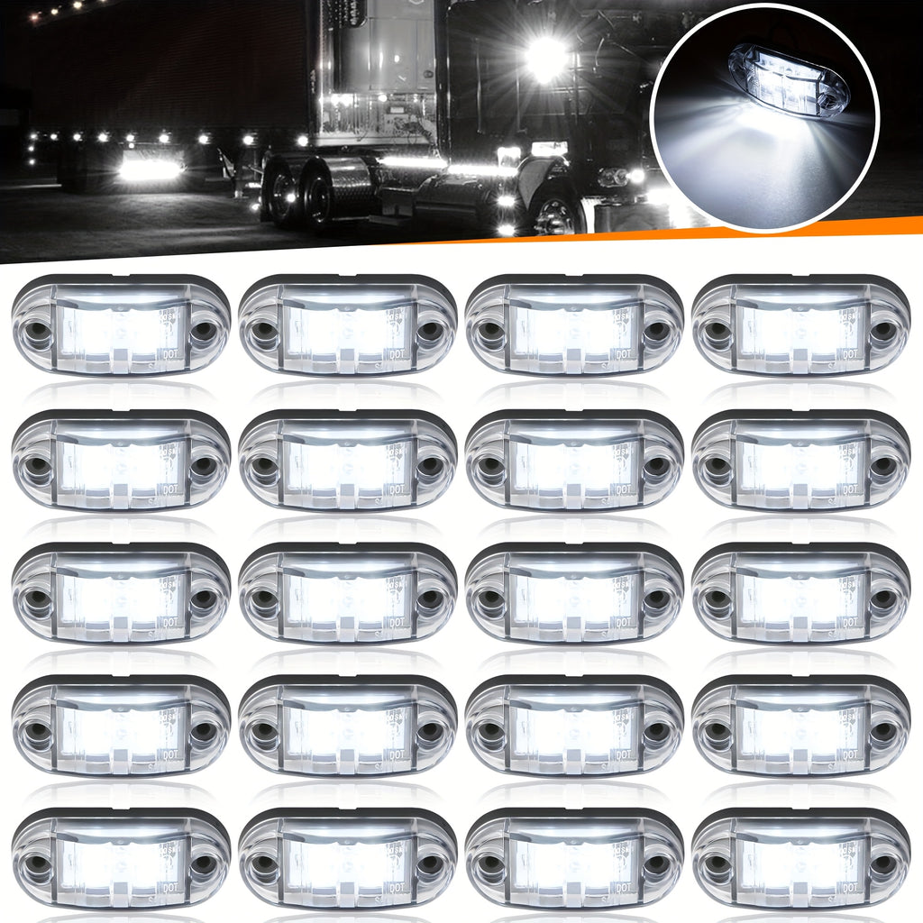 Universal LED Indicator Lights for The Front, Rear, And Sides of Trucks, Rvs, Cars, Buses, Trailers, Vans, Caravans, And Boats, Without Battery
