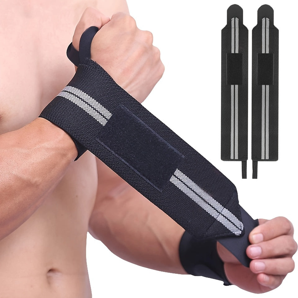 Weightlifting Wrist Wraps – Professional Wrist Support for Gym, Powerlifting & Fitness Training, Hand Washable, 1 Pair