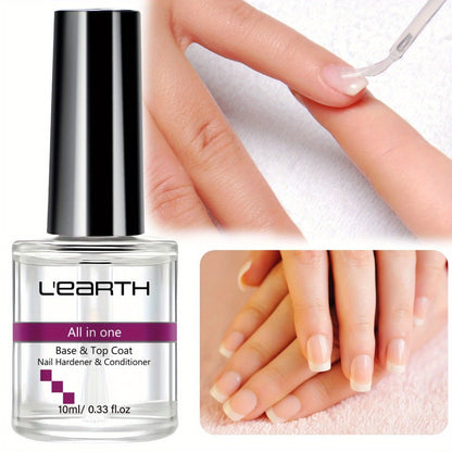 Nail Fortifier & Hardener 10ml Protective Strengthening Agent for Weak Damaged Brittle Nails – Makes Nails Stronger Tougher & Resilient, Clear Nail Repair Treatment Base Coat for Women