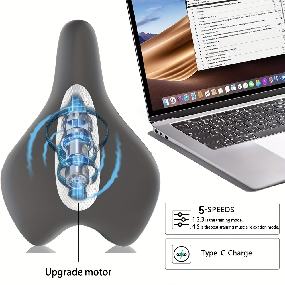 Pelvic Floor Muscle Trainer Cushion – Electric EMS Massager for Pelvic Floor Exercise & Muscle Relaxation – Unisex Rehabilitation Home Fitness Equipment for Men & Women