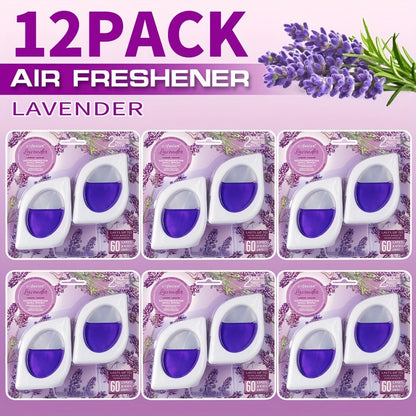 Air Freshener Odor Eliminator for Home Closet Bathroom Pets Small Space 0.25oz Up to 30 Days 6 Scents Eucalyptus Lavender Hawaiian Peach Black Ice Linens Sky 2 6 or 12 Pack
