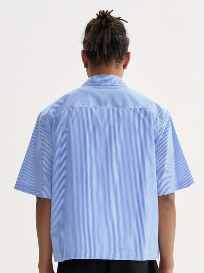 Unisex's Striped Shirt - Short Sleeve 997797