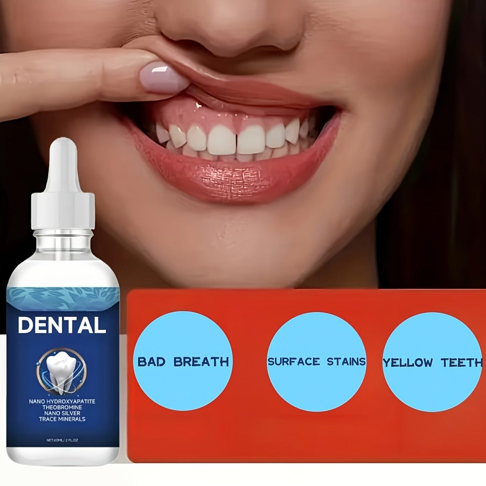 Oral Care Drops with Hydroxyapatite – True Tooth Care Solution for Cavity Protection, Enamel Strengthening & Sensitive Teeth, Daily Gum Health & Fresh Breath Formula, 2.03oz – Ideal Gift