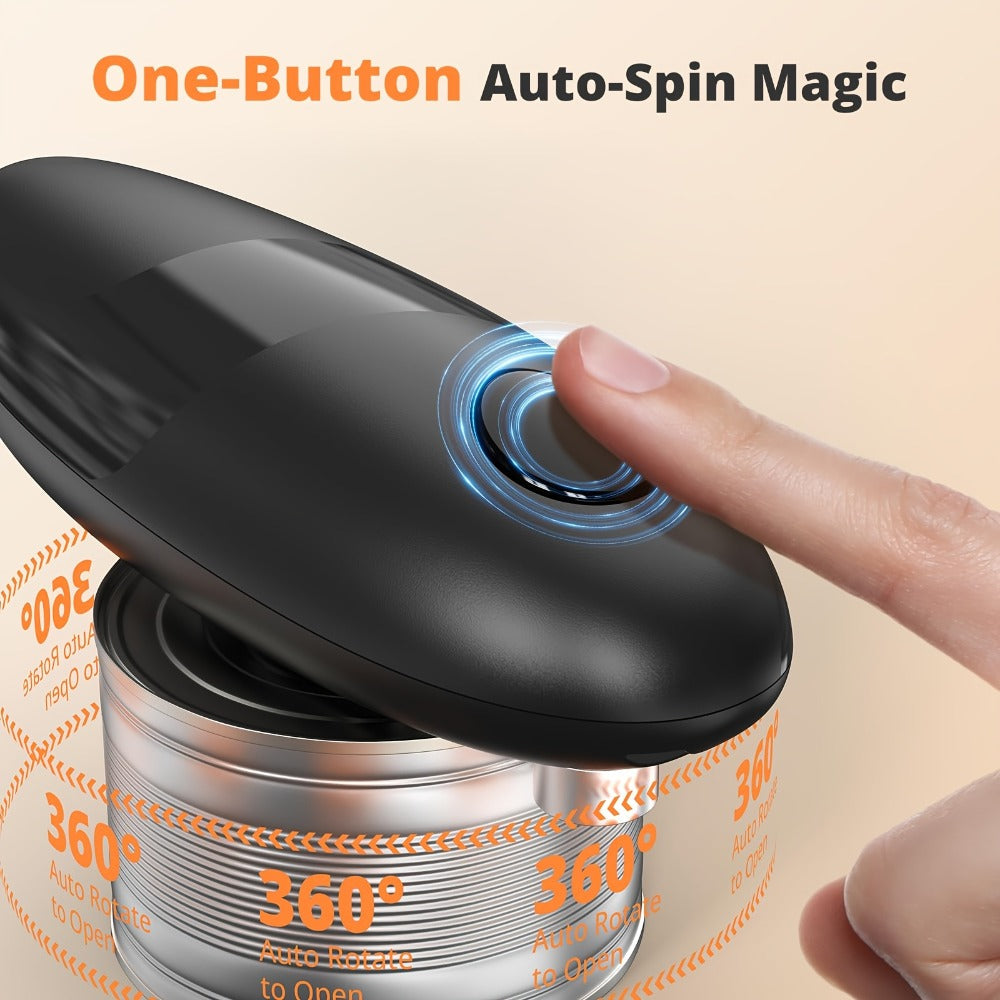 Electric Can Opener One-Touch Automatic – Safe Smooth Edge, Hands-Free Magnetic Lid Lift, Easy Open for Seniors & Arthritis, Universal Fit, Perfect Holiday Gift