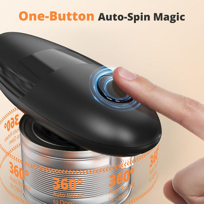 Electric Can Opener One-Touch Automatic – Safe Smooth Edge, Hands-Free Magnetic Lid Lift, Easy Open for Seniors & Arthritis, Universal Fit, Perfect Holiday Gift