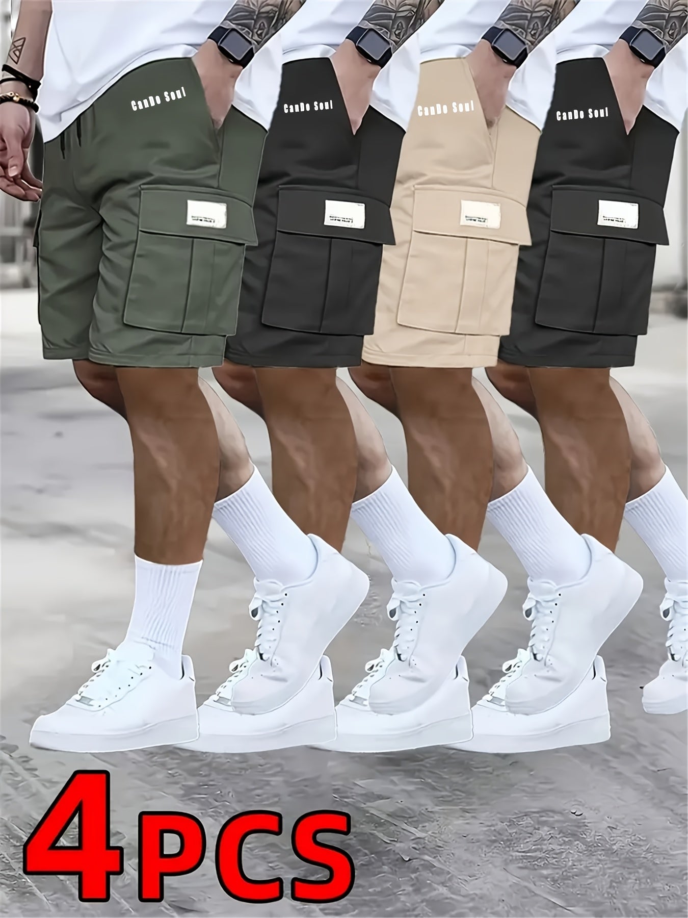 Men's Casual Shorts - Pocket Detail 423909
