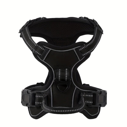 No Pull Dog Harness with Front Clip & Handle – Heavy Duty Reflective Vest for Small Medium Large Dogs Walking Training