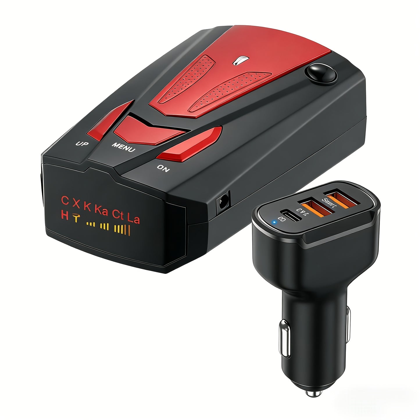 16-Band Advanced Car GPS Detector - 360° Anti-GPS Camera LIDAR Detector with Voice Alarm, Real-Time Threat Alerts, And Enhanced Safety Features for Secure Driving