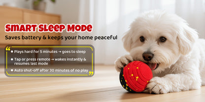 Remote-Controlled Interactive Dog Toy Ball – Self-Rolling Bouncing Ball for Small, Medium & Large Dogs | Indoor & Outdoor Use