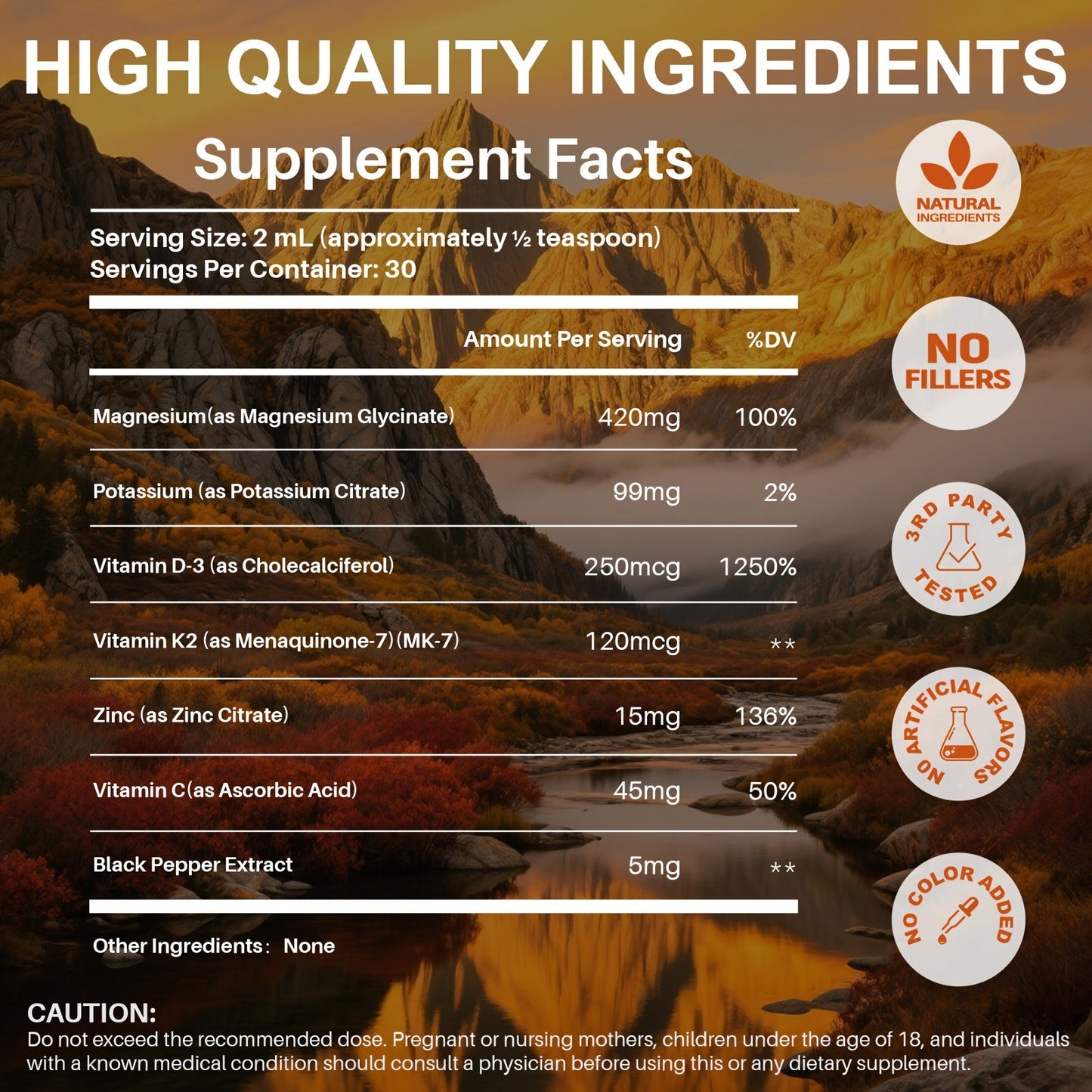 Vitamin D3 Liquid Drops 10000 IU with K2 MK-7 120mcg Magnesium Zinc Vitamin B2 — Sugar-Free High Potency D3 K2 Formula for Calcium Absorption Bone Immune Mood Health 2 fl oz