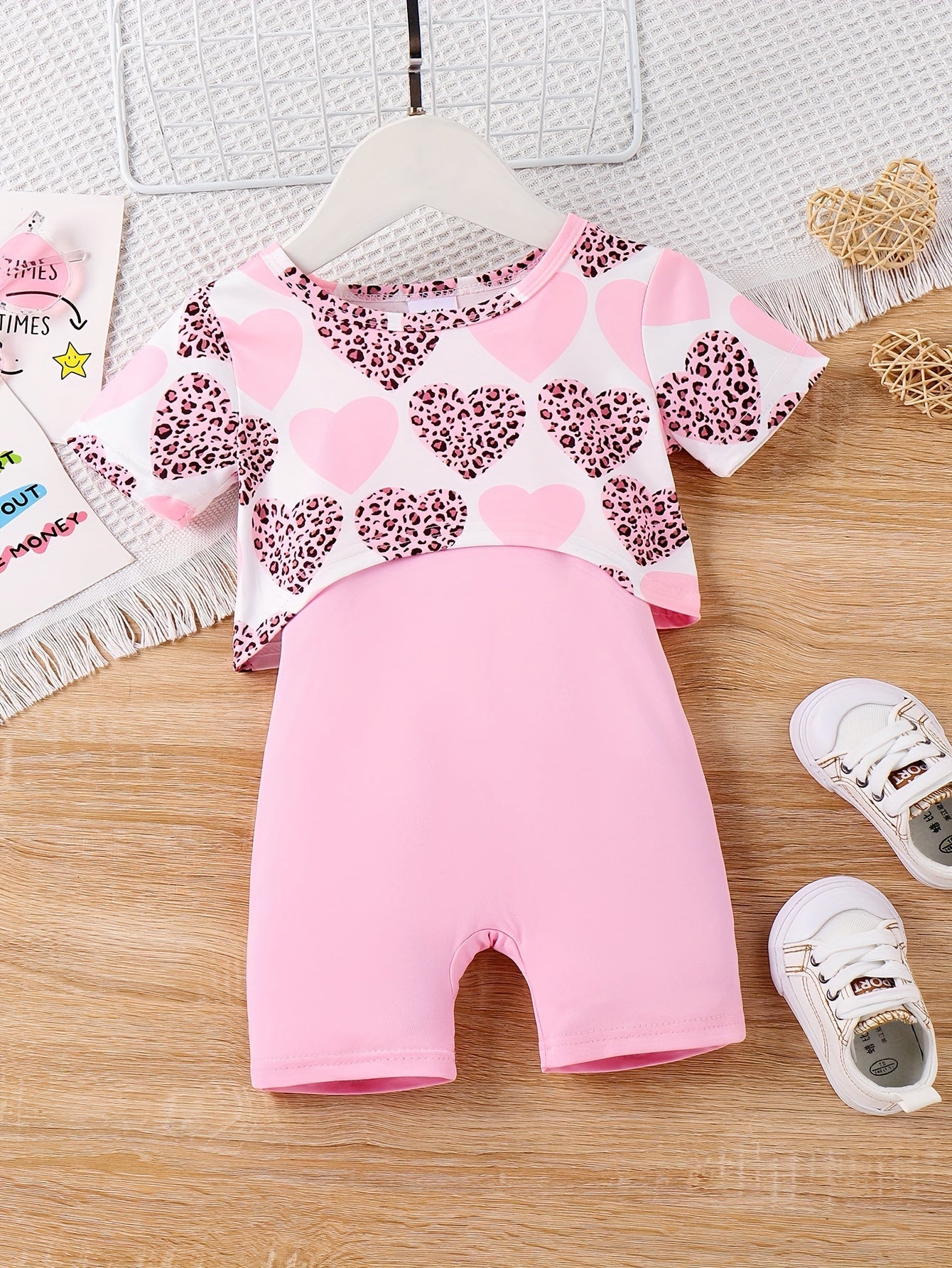 Baby Girl Casual Outfit Set - Short Sleeve Summer