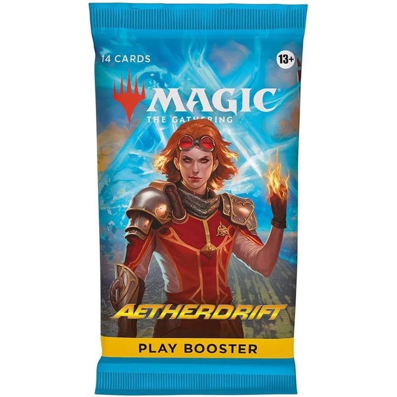 MTG Aetherdrift Play Booster Pack – Magic The Gathering 14-Card Sealed Pack, 1-4 Rares Per Pack, Foil Guaranteed in Every Pack, Art Cards Possible, Gift for MTG Players & Collectors