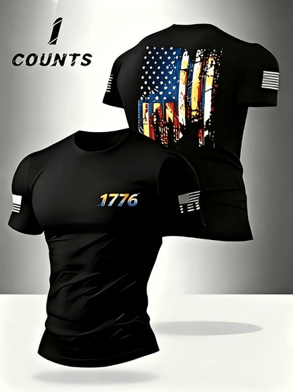 Men's Essential T-Shirt - Round Neck Short Sleeve Everyday Style