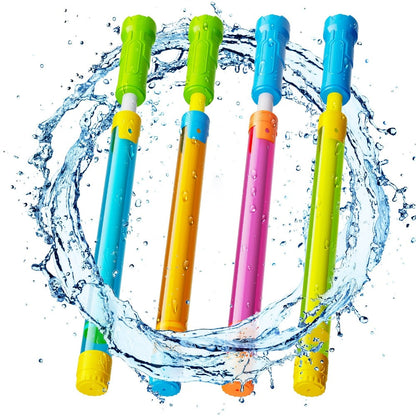 Water Polo Balls Bulk Set 80 Pack for Pool Games & 4-Piece Mini Water Gun Squirt Toy Kit – Summer Outdoor Water Play for Kids Boys Girls Ages 3+, Pool Party Beach Backyard Birthday Gift