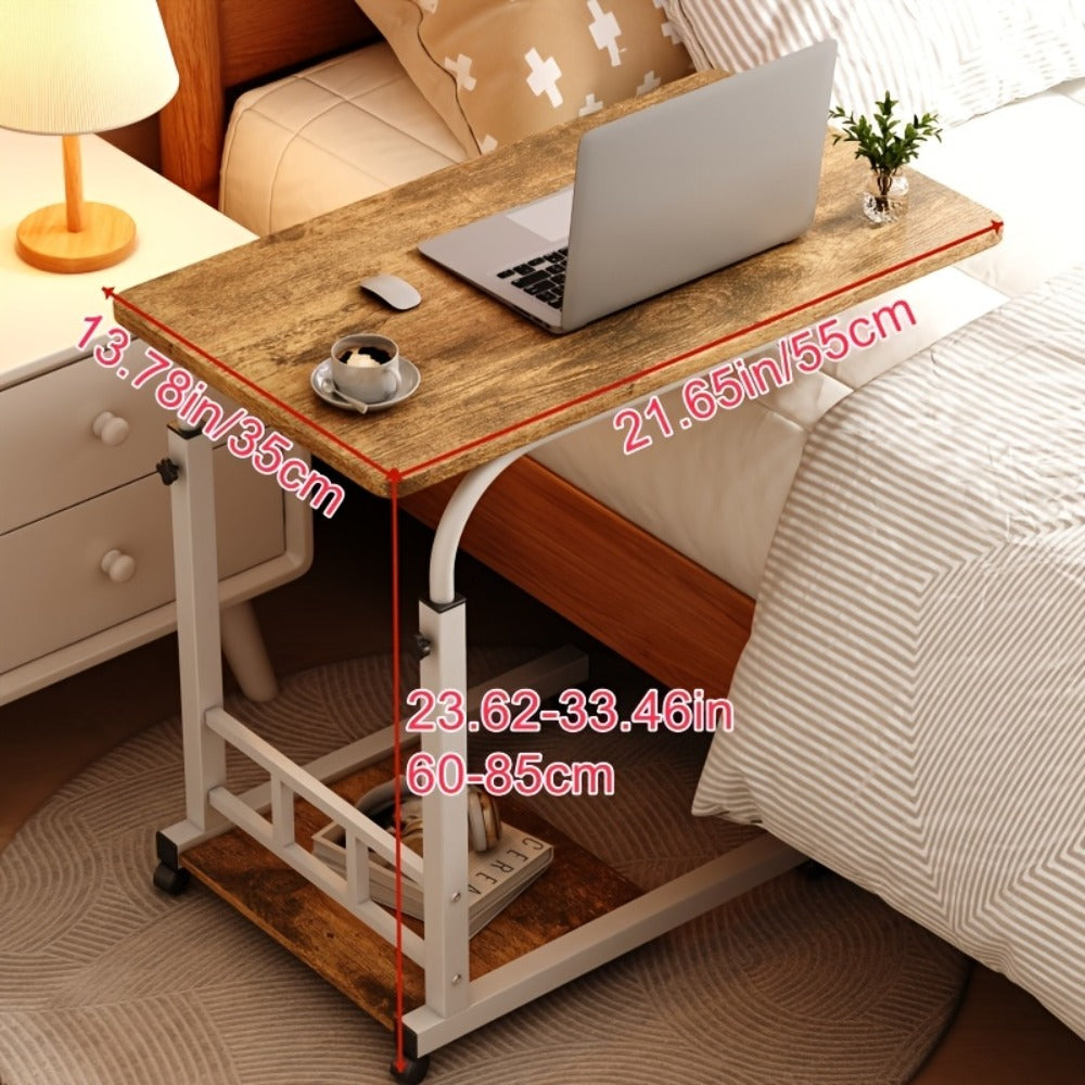 Bedside Table with Wheels Adjustable Height – Multi-Style Nursing Care Table for Elderly & Patients | Single & 3-Tier Rolling Overbed Dining Table, Home Medical Convalescent Furniture, 13 Styles