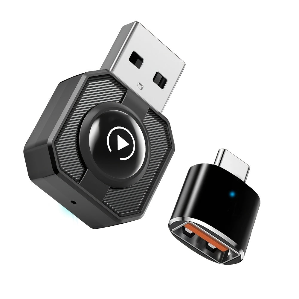 Adapter for Wireless Carplay And Android Auto, Transforms Wired Connections to Wireless, Easy to Use USB Dongle, Enables Voice Control, Enhances Vehicle Entertainment, Portable And Compact Design, Dependable Performance, Smooth Integration