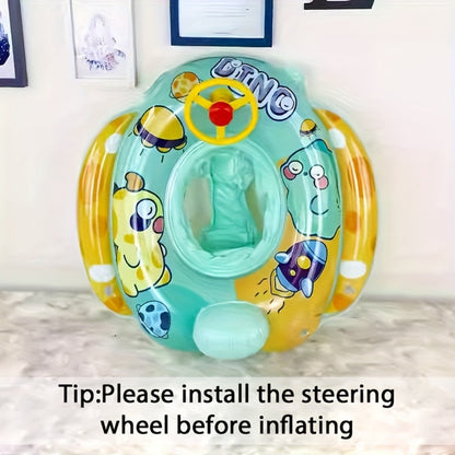 Cute Cartoon Animal Inflatable Pool Float for Kids & Adults – Fun Colorful Beach Floatie Summer Water Toy for Swimming Pool Lake Beach Backyard Vacation, Blue Green Pink