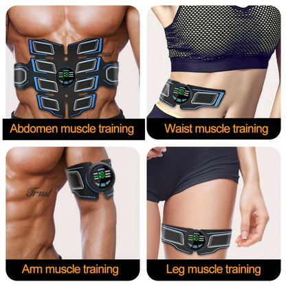 EMS Ab Muscle Training Band – Whole Body Electric Muscle Stimulator Belt for Abdominal Toning, Passive Workout During Reading, Watching TV & Housework