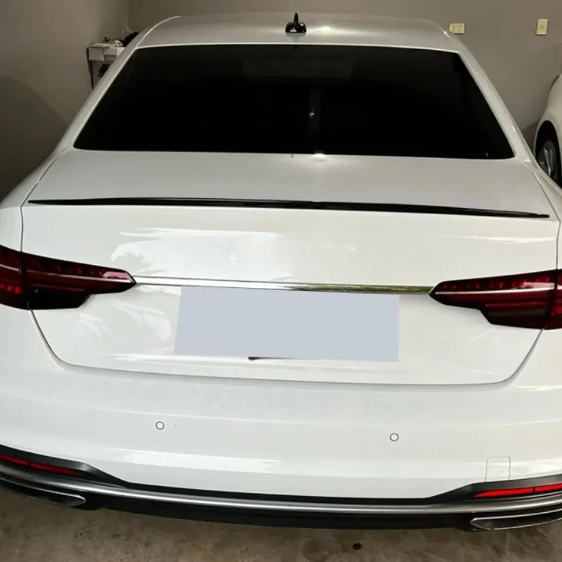 Polished Rear Wing Trunk Spoiler Lip Kit for Audi A3 S3 RS3 A4 S4 B9 A6 Sedan - PVC Body Kits, High-Quality End, Easy Installation, Lip Spoiler Kit