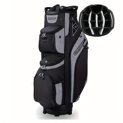 Golf Cart Bag with Full-Length Dividers – Sturdy Spacious Stand Bag with Multiple Pockets for Golf Club Organization, Accessories Storage, Men & Women Golfers