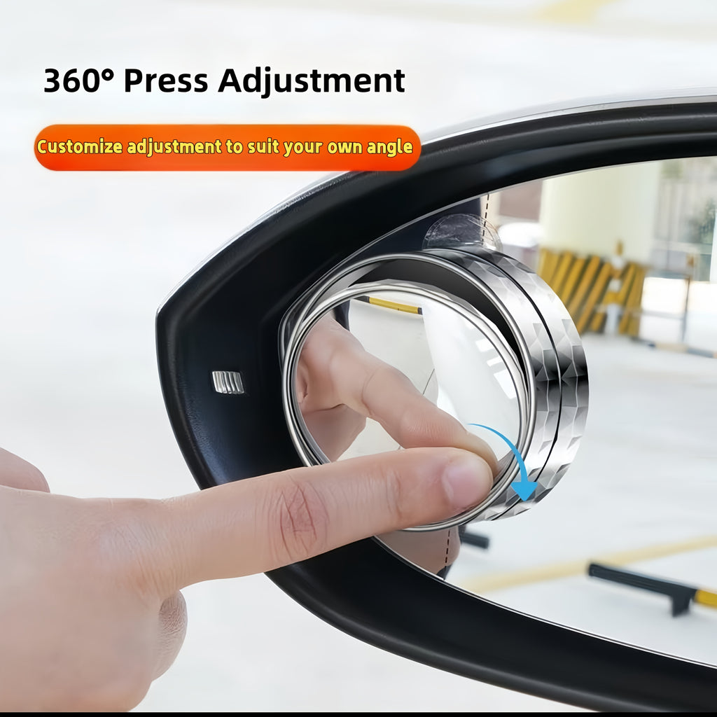 6pcs Car Blind Spot Mirrors | 360° Adjustable Wide Angle Rearview Mirrors for Reversing and Parking, Anti-Glare HD Glass, Universal Fit for All Vehicles