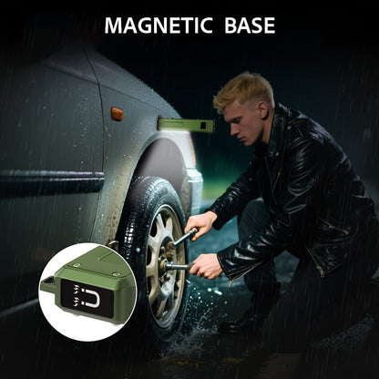 Magnetic LED Flashlight 9 Modes UV Side Light Digital Display 1500mAh Rechargeable Aluminum Torch for Home Emergency Camping