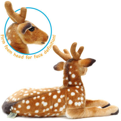 Large Deer Stuffed Animal Plush 21 Inch – Dorbin the Deer Soft Realistic Woodland Plush Toy by Viahart, CPSIA Safe with Character Story, Birthday Gift for Kids Animal Lovers
