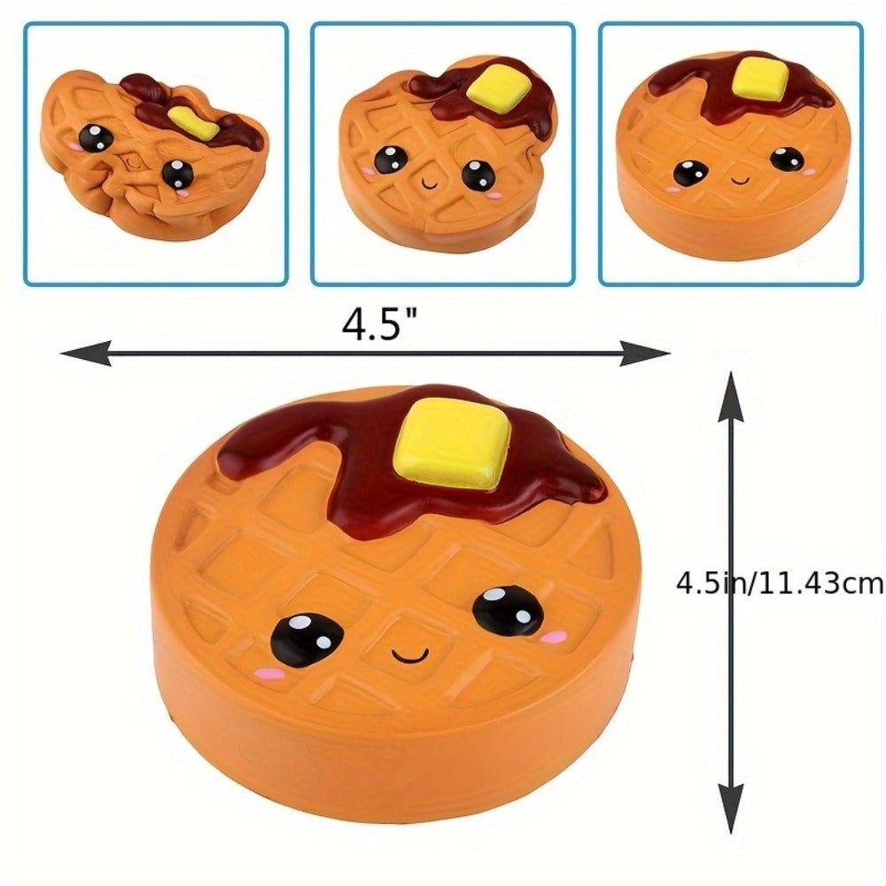 Jumbo Squishy Slow Rising Toy Scented – Giant Chocolate Biscuit Cheese Squishies for Kids, Soft PU Squeeze Stress Relief Sensory Toy, Cute Food Squishy Gift for Girls Boys