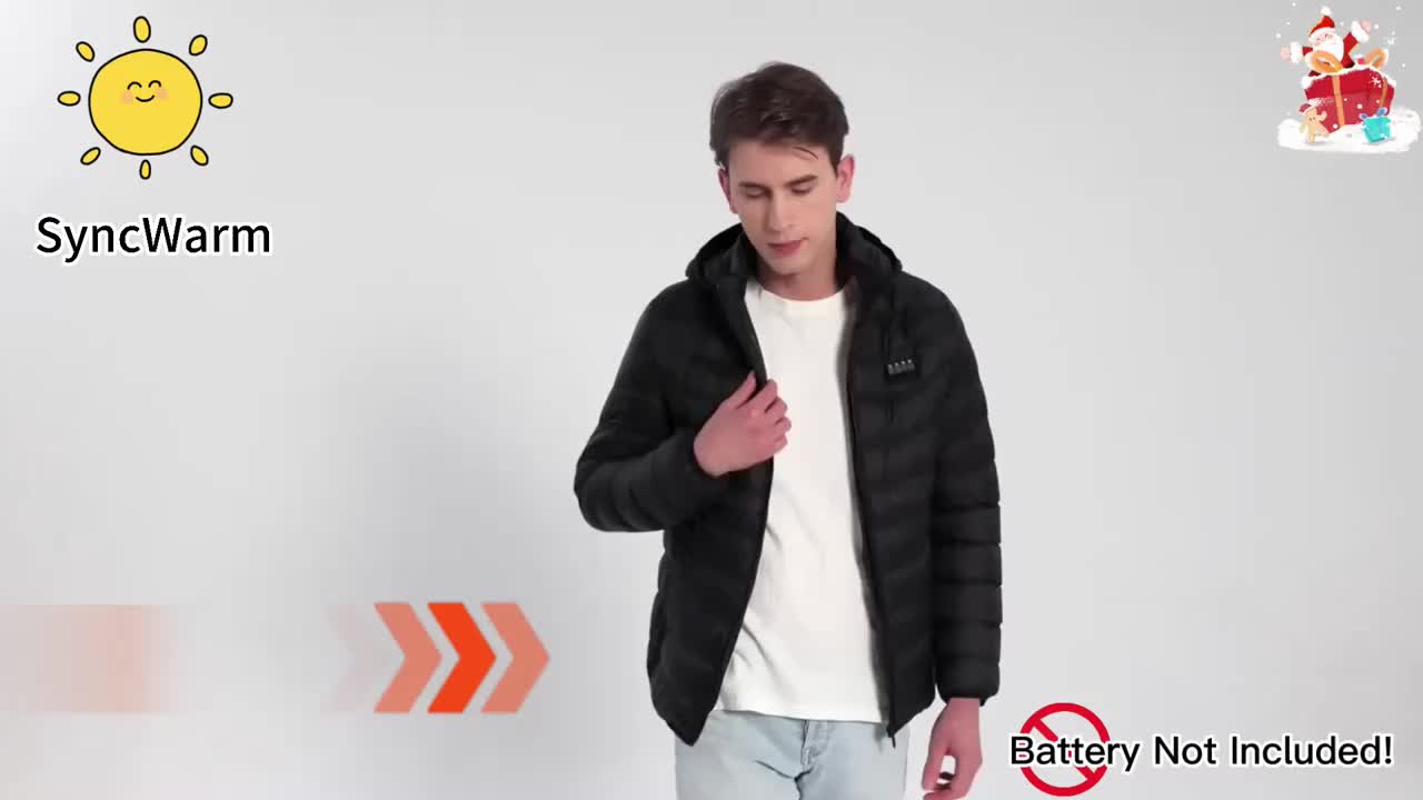 Unisex Heated Pullover Jacket Everyday 861