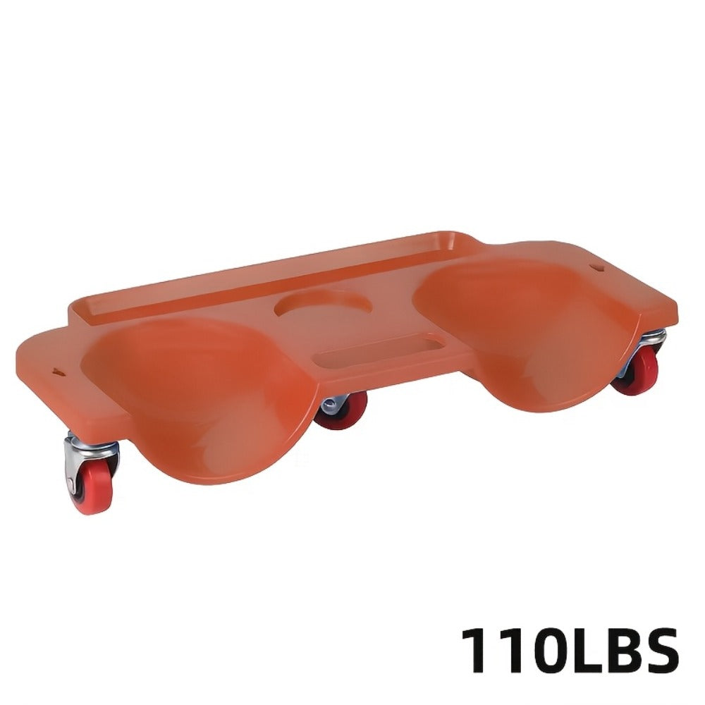 Rolling Knee Pad Creeper with Wheels Foam-Filled Knee Cups 20x5.5 Inch for Automotive Repair Flooring Garage Mechanic Kneeling Platform Upgrade Thickened Version 8-Piece Repair Set Available