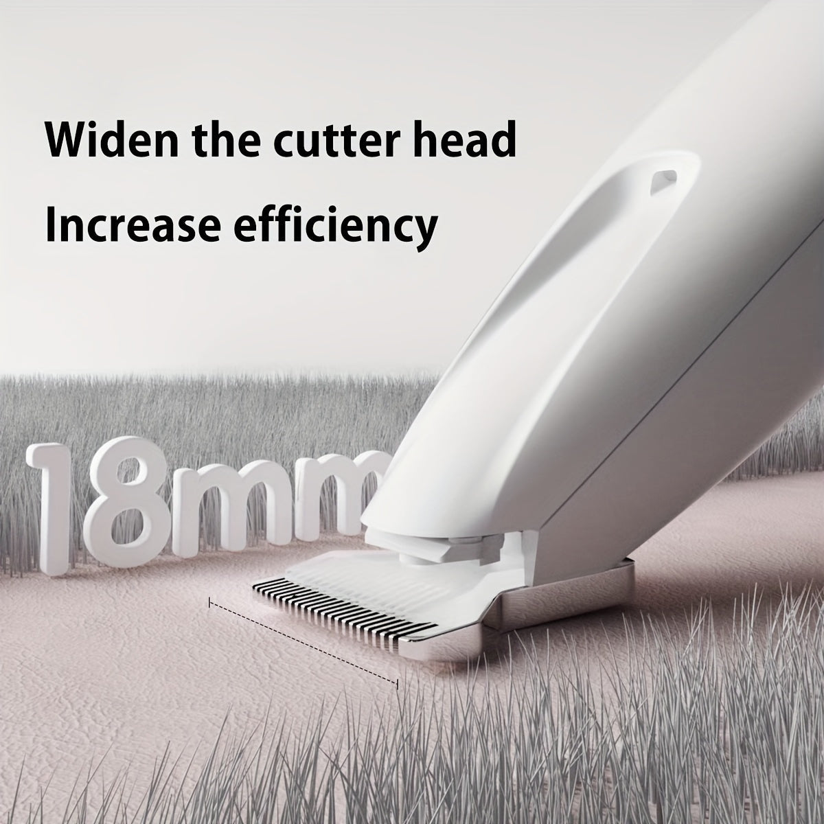 Pet Grooming Clippers USB & Battery Powered - Low Noise Electric Hair Trimmer for Cats Small Dogs, Cordless Rechargeable Pet Clipper for Face Paws Body, Portable Travel Grooming Tool, White