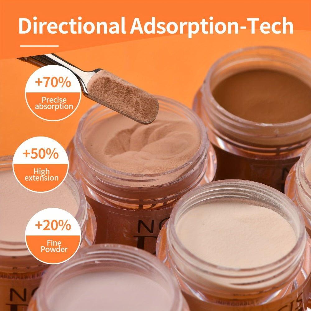 Nude Dipping Powder Set 6 Colors Light Beige Brown Neutral Shades Odorless Acrylic Nail Powder for French Manicure 3D Nail Art Extensions Carving No Lamp Gift for Women
