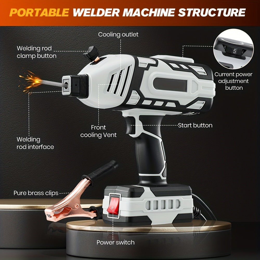 Portable Stick Welder IGBT 20-120A 110V - Handheld Arc Welder with Hot Start, Arc Force & Anti-Stick for Home & Auto Repair