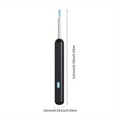 Visual Ear Pick Set 7-Piece Earwax Removal Tool with Camera and Light – Ear Pick Covers Included, Compatible with All Smartphones, Safe Home Ear Cleaning Kit for Adults