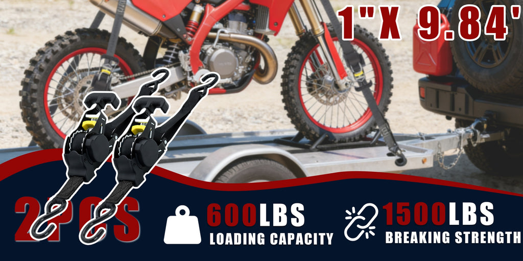 Set of 2pcs Retractable Ratchet Tie-Down Straps, Featuring Automatic Self-Locking Mechanism, High-Density Oxford Fabric Webbing, And Automatic Webbing Retraction. Suitable for Securing Cargo on Trucks, Trailers, Motorcycles, Appliances