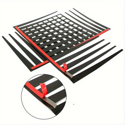 Car Headlight Eyelash Stickers – Cute Funny Lash Decals for All Vehicles, Festive Christmas Car Accessory, Universal Fit Headlight Decoration (2pcs)