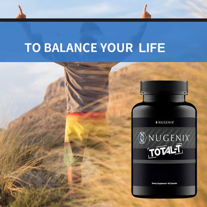 Testosterone Support Supplement for Men Total-T - Supports Free and Total Testosterone Levels, Natural Male Vitality & Strength Formula - 90 Tablets
