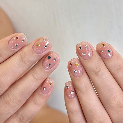 Acrylic Nail Kit 23-in-1 Complete Set with 12 Glitter Colors White & Pink Powder - DIY Nail Extension System No Glue No Liquid Needed for Beginners & Pros, Home Salon Manicure Kit for Women