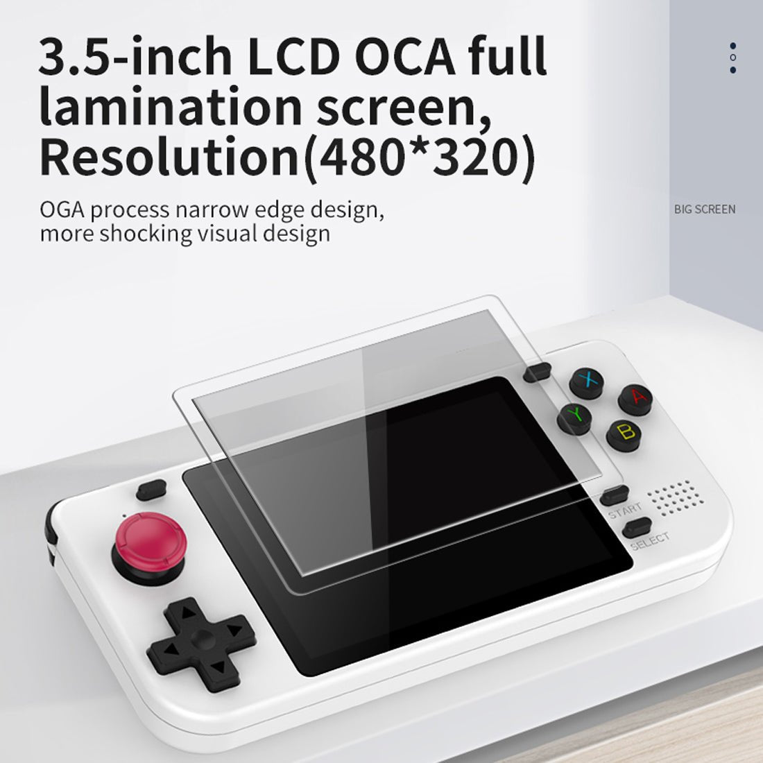 Slim Retro Handheld Game Console Powkiddy RGB10S 3.5 Inch IPS 480x320 RK3326 Wi-Fi 3000mAh 8-Hour Battery Linux Open Source 128GB Portable Classic Emulator
