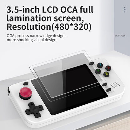 Slim Retro Handheld Game Console Powkiddy RGB10S 3.5 Inch IPS 480x320 RK3326 Wi-Fi 3000mAh 8-Hour Battery Linux Open Source 128GB Portable Classic Emulator