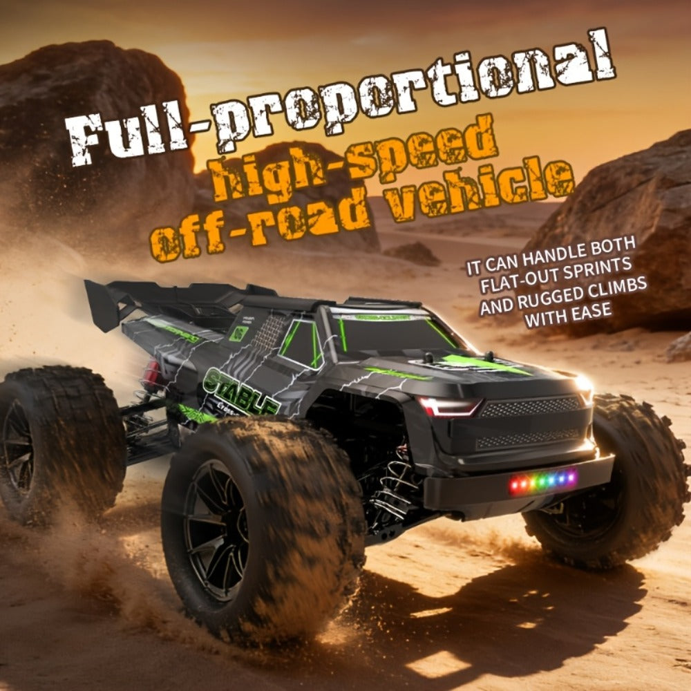 High Speed RC Off-Road Car 70KM/H Brushless Motor 1:14 1:16 Scale – 4WD All-Terrain Remote Control Monster Truck Dual Battery Option for Boys Kids Adults, Best Birthday Christmas Gift