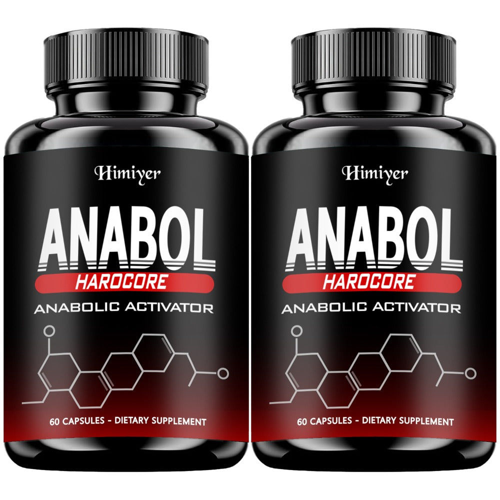 Anabol Hardcore Anabolic Activator for Men — Advanced Energy, Strength & Muscle Performance Formula with 6-Keto-Diosgenin & Hecogenin | Daily Wellness Support | 60 Capsules | 1-3 Bottle Options