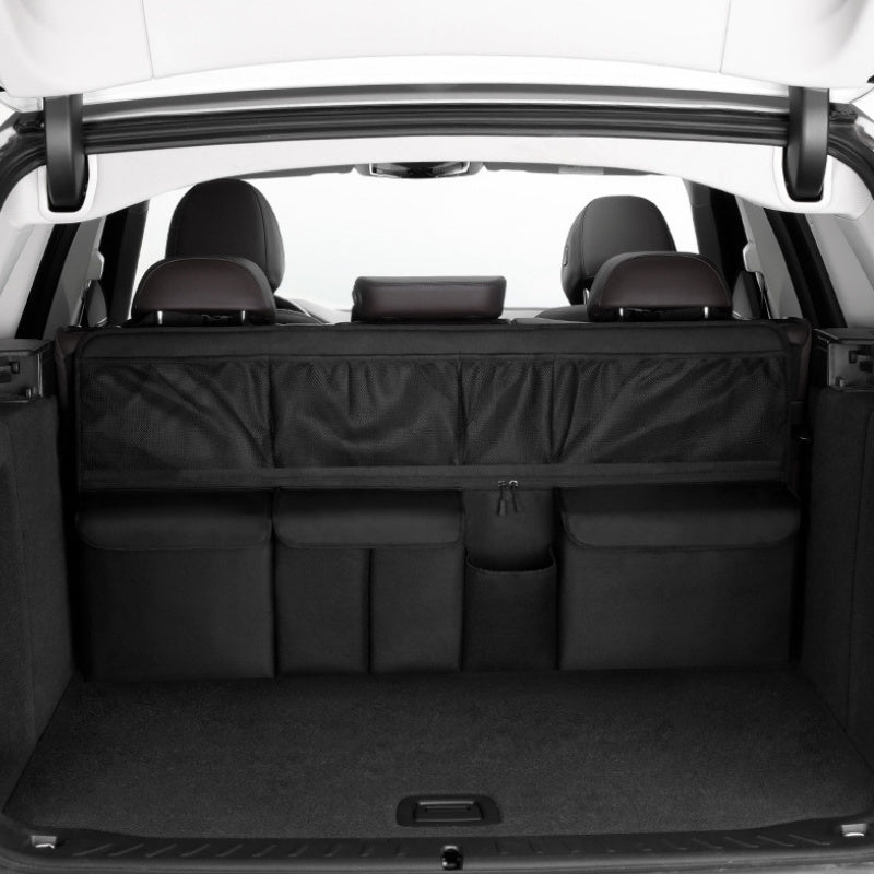 Car Trunk Organizer Bag - High Capacity Oxford Cloth Rear Seat Storage with Adjustable Dividers & Storage Pockets, Universal Fit for Cars, SUVs & Trucks