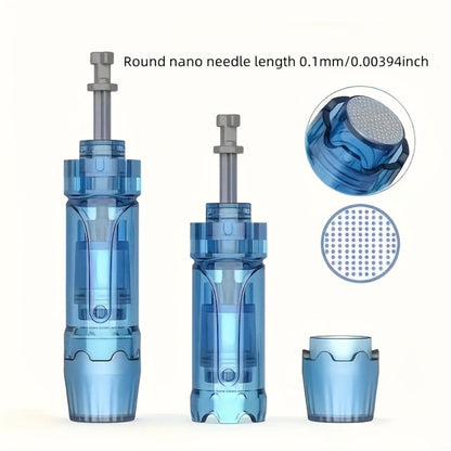 Microneedling Cartridges 20 Pack Compatible with Dr.Pen A9 A11 A8S M8S Bio Pen Q2 Ultima M8S 18-Pin 36-Pin Round Nano 0.25mm Replacement Needle Tips Derma Pen Accessories