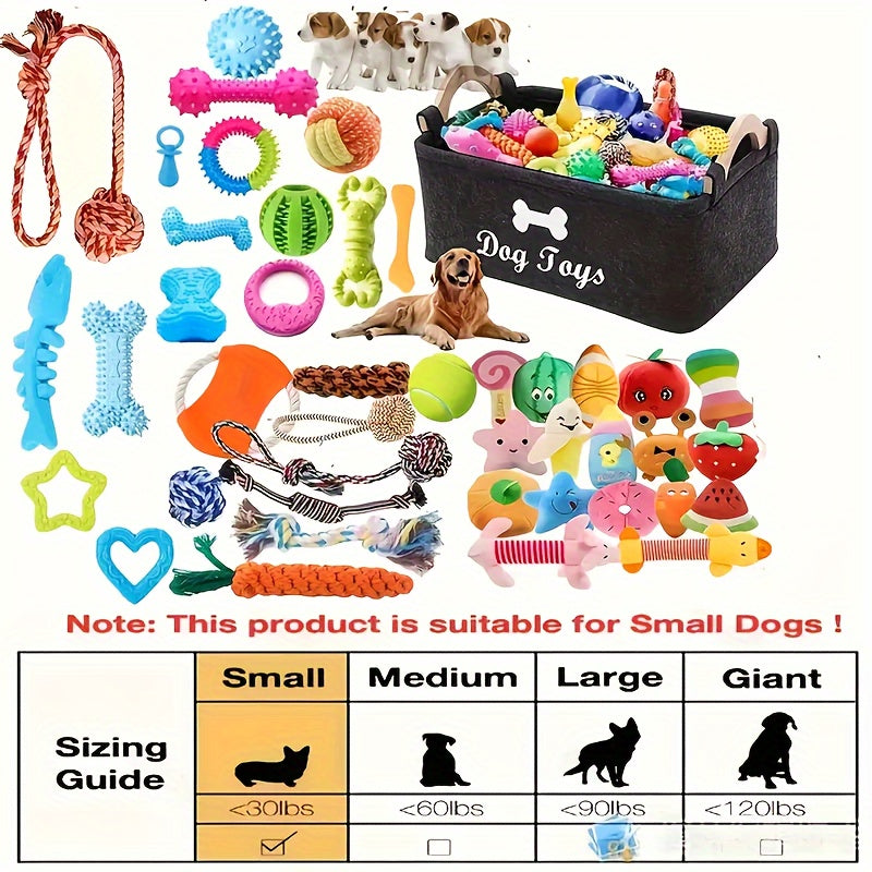 Interactive Dog Toy Set 6 or 12 Pieces Durable Fabric Chew Toys with Knot Toys Squeaker Balls Teeth Cleaning Training Toys for All Dog Breeds Sizes
