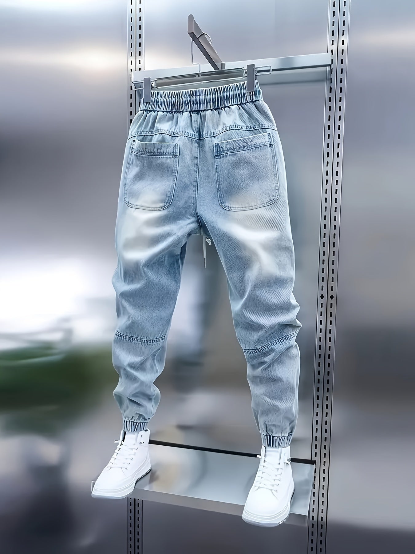 Women's Jeans - Light Blue Stretch Travel